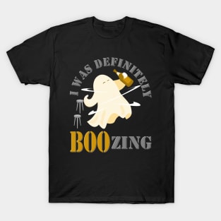 I Was Definitely Boozing, Ghost Drinking Beer, Halloween Gifts, Halloween Costume Gift, Spooky, Horror, Scary, Halloween, Ghost Halloween, Alcohol Ghost T-Shirt